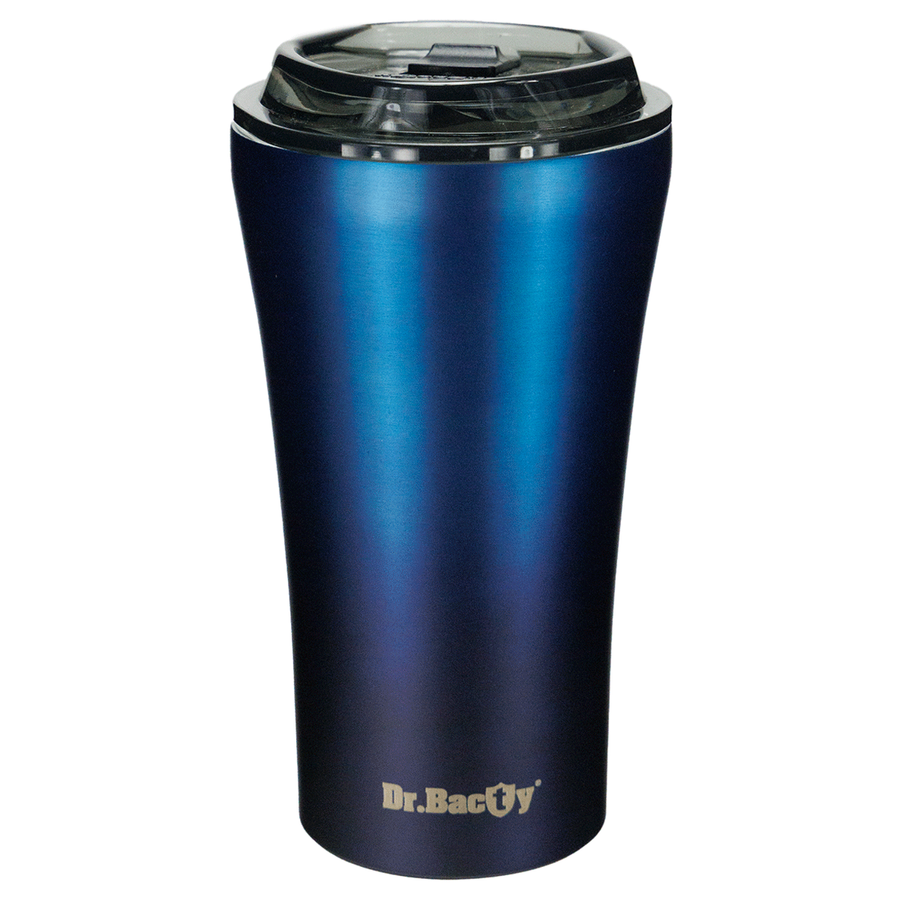 Dr.Bacty Apollo 2.0 - Kubek termiczny na kawę - "Ryby" - 360 ml - Monaco Blue