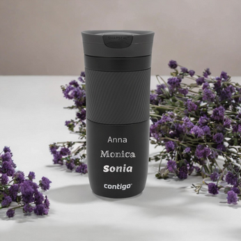 Contigo Byron - Kubek termiczny z grawerem - 470ml - Czarny Mat