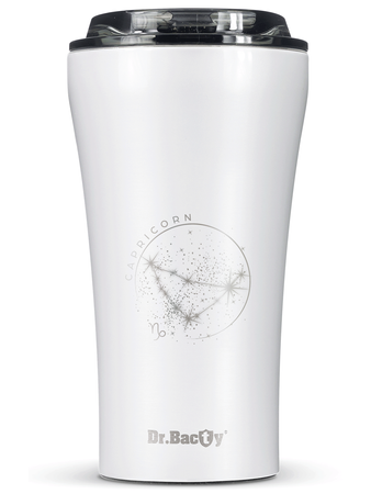 Dr.Bacty Apollo 2.0 - Kubek termiczny na kawę - "Koziorożec" - 360 ml - Glossy White