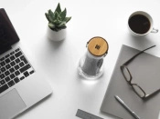 BU Butelka z filtrem z bambusa do wody 700ml - 1x filtr