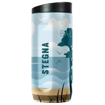 Dr.Bacty Notus - Kubek termiczny 2w1 - 360 ml - Stegna - biały