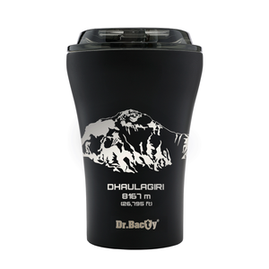 Dr.Bacty Apollo - Kubek termiczny do kawy - 227 ml - Dhaulagiri - czarny