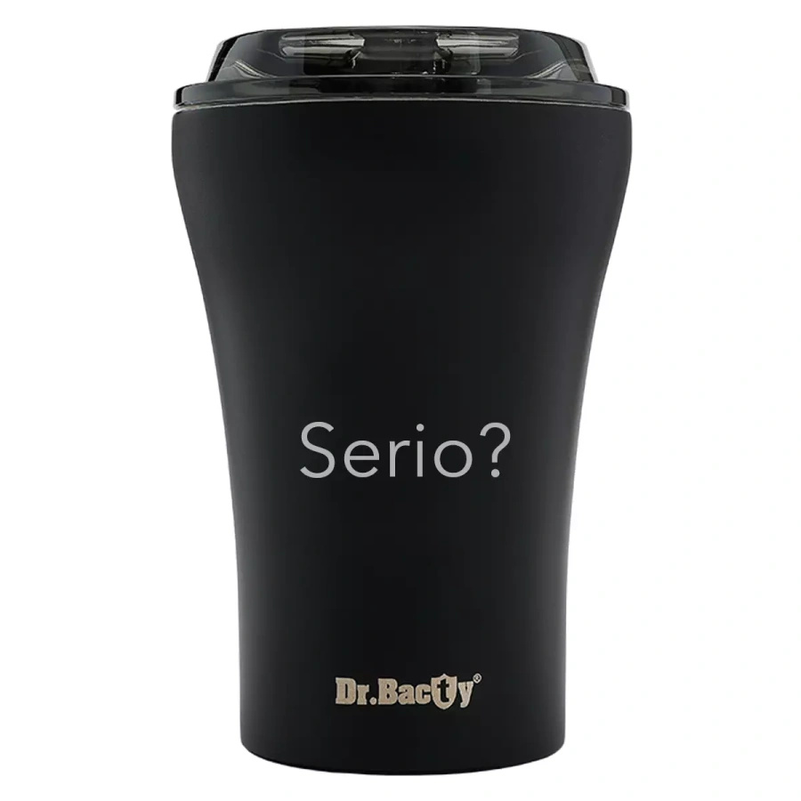 Dr.Bacty Apollo - Kubek do kawy na wynos - 227 ml - Serio - czarny