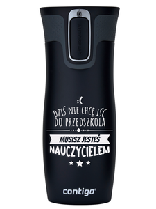 Contigo West Loop 2.0 - Kubek termiczny - 470 ml - Dla Przedszkolanki - Czarny Mat