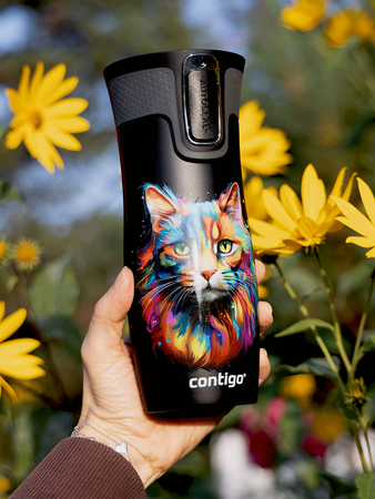 Contigo West Loop 2.0 - Kubek termiczny - 470ml - Kot - Czarny