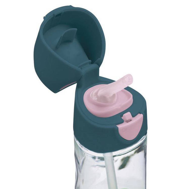 B.Box Butelka tritanowa ze słomką 450ml Indigo Rose