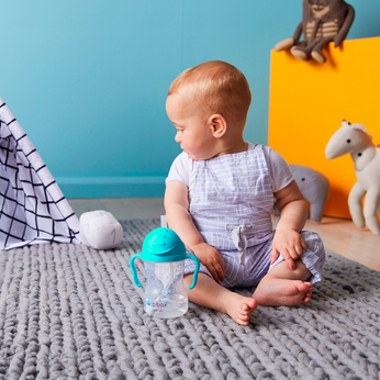 B.Box Bidon ze słomką 240ml Azure