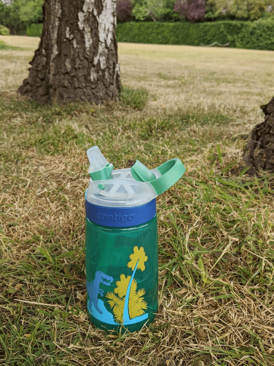 Contigo Gizmo Flip - Bidon dla dzieci - Kubek dla dzieci - 414ml - Jungle Green Dino