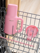 Contigo Streeterville Tumbler Mini - Kubek termiczny ze słomką - 880 ml - Strawberry Cream