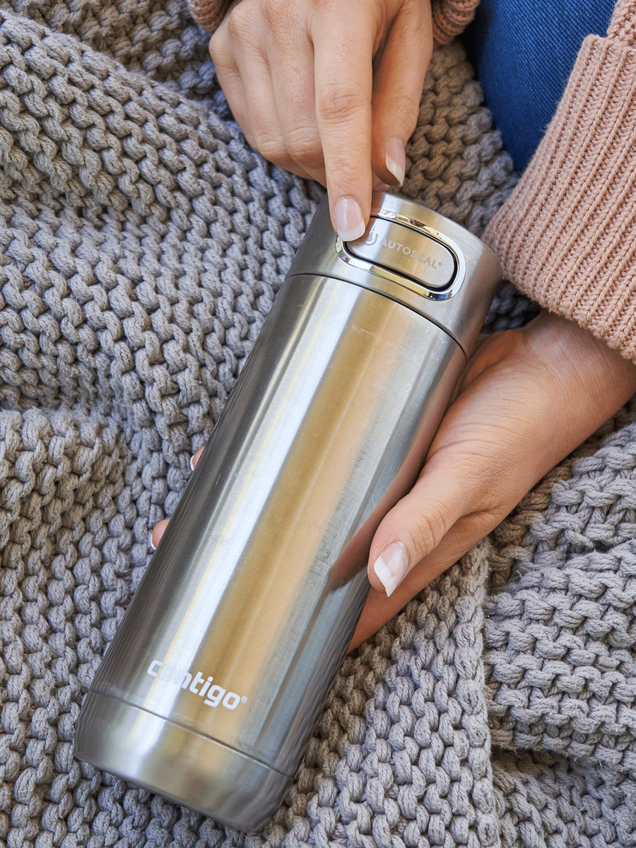 Contigo Luxe Autoseal - Kubek termiczny - 470ml - Stainless Steel - powystawowy