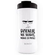 Dr.Bacty Notus - Kubek na napoje - 360 ml - Dziękuje, nie słodzę - biały