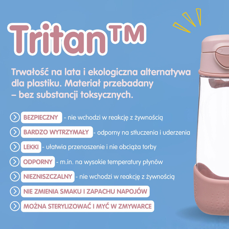 B.Box Sportowa butelka tritanowa 600ml Blush Crush