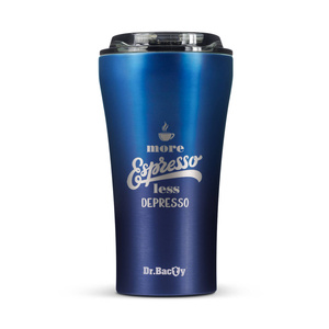 Dr.Bacty Apollo 2.0 - Kubek termiczny na kawę - Espresso depresso - 360 ml - Monaco Blue