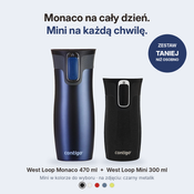 Zestaw Contigo West Loop Monaco 470 ml + West Loop Mini 300 ml – czarny metalik
