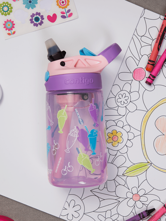 Contigo Easy Clean - Bidon / butelka dla dzieci - 420ml Strawberry Shakes