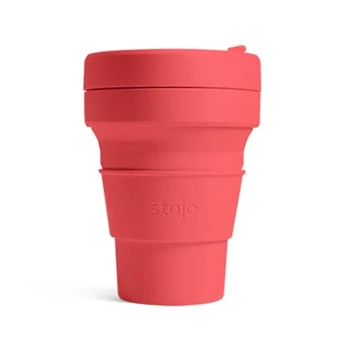 Stojo Pocket - Kubek - 355ml - Coral-s