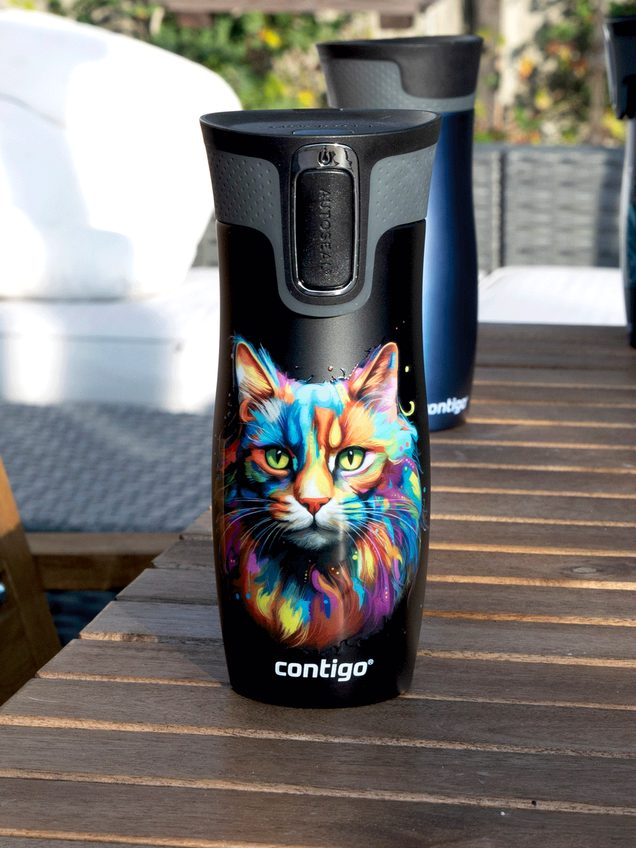 Contigo West Loop 2.0 - Kubek termiczny - 470ml - Kot - Czarny