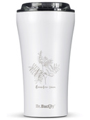 Kubek termiczny na kawę Dr.Bacty Apollo 2.0 360 ml "Brandy mint" - White