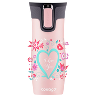 Contigo West Loop 2.0 - Kubek termiczny - 470ml - I love You - Różowy Mat