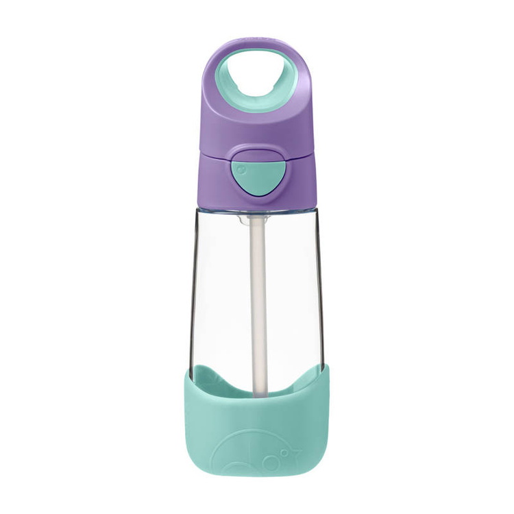 B.Box Butelka tritanowa ze słomką 450ml Lilac Pop