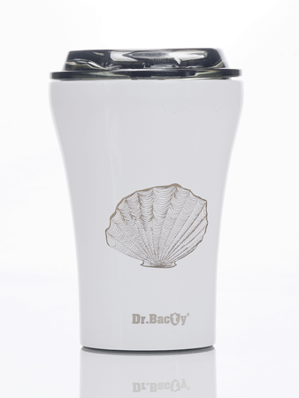 Dr.Bacty Apollo - Kubek na kawę - 227 ml - Muszla - biały