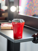 Dr.Bacty Apollo - Kubek termiczny do kawy - 227 ml - czerwony