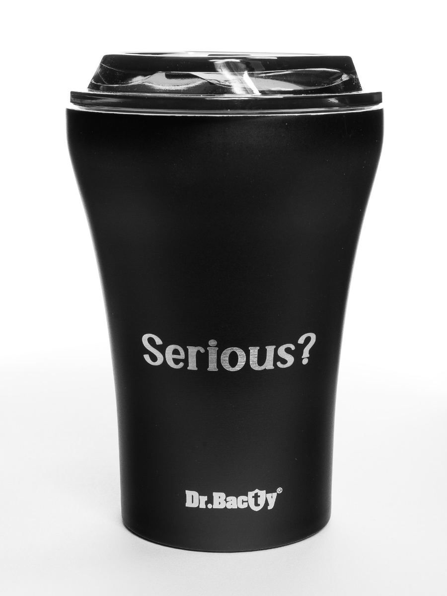 Dr.Bacty Apollo - Kubek do kawy - 227 ml - Serious - czarny
