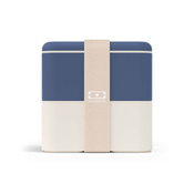 Monbento Lunchbox Bento Square Natural Blue