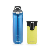 Zestaw Contigo butelka Ashland 720 ml + kubek termiczny West Loop Mini 300 ml – żółty metalik