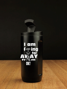 Dr.Bacty Notus - Kubek termiczny na kawę 2w1 - 360 ml - Away - czarny