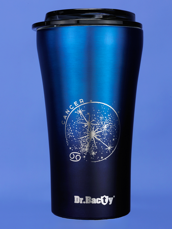 Dr.Bacty Apollo 2.0 - Kubek termiczny na kawę - "Rak"- 360 ml - Monaco Blue