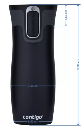Kubek termiczny Contigo West Loop 2.0 470 ml - Na 40 urodziny - czarny