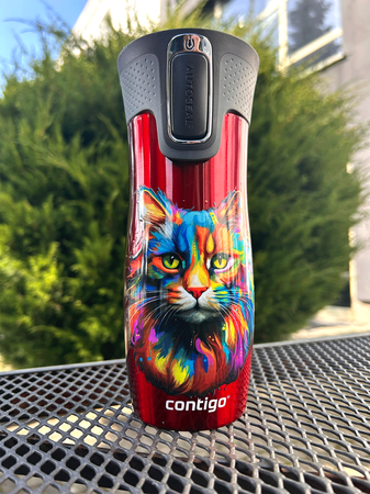 Contigo West Loop 2.0 - Kubek termiczny - 470ml - Kot - Czerwony