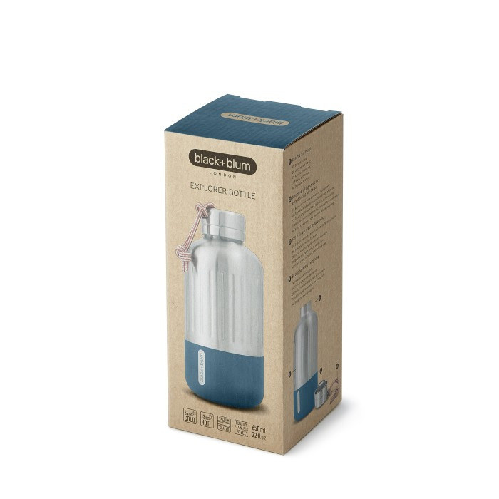 Black+Blum Butelka stalowa EXPLORER 650 ml morska