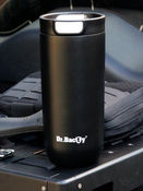 Dr.Bacty Atlas 540ml, czarny mat - termiczny, wielorazowy kubek do kawy