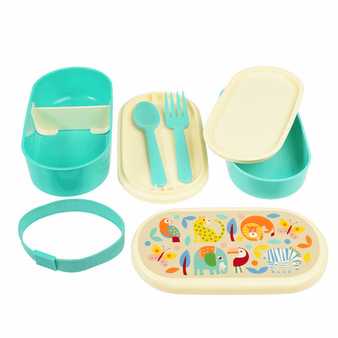 Rex London Lunchbox Bento Dzikie zwierzęta