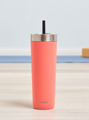 Contigo Luxe Tumbler - Kubek termiczny ze słomką z grawerem - 720ml - Coral