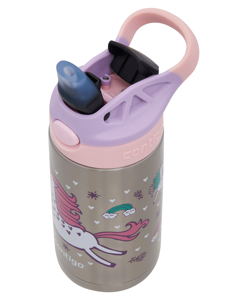 Contigo Easy Clean - Bidon termiczny dla dziecka - 380ml - Różowy Jednorożec