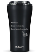 Dr.Bacty Apollo 2.0 - Kubek termiczny na kawę - Oda do młodości - 360 ml - Black Matt