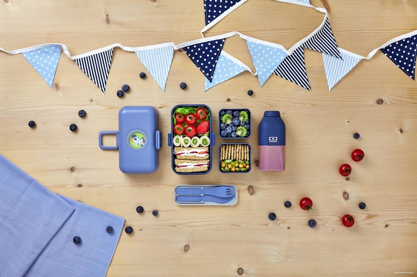 Monbento Sztućce podróżne Pocket Color Blue Infinity
