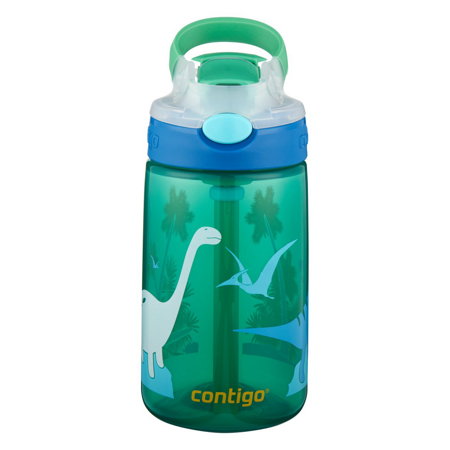 Contigo Gizmo Flip - Bidon dla dzieci - Kubek dla dzieci - 414ml - Jungle Green Dino