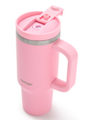 Contigo Streeterville Tumbler Mini - Kubek termiczny ze słomką - 880 ml - Strawberry Cream