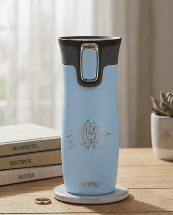 Contigo West Loop 2.0 - Kubek termiczny - 470ml - Super Mama - błękitny Mat
