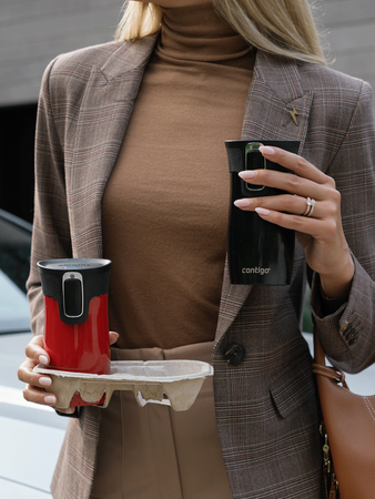 Contigo West Loop Mini - Kubek termiczny - 300ml - czarny metalik