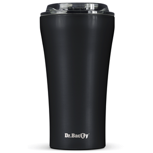 Dr.Bacty Apollo 360 ml, czarny mat - termiczny, wielorazowy kubek do kawy na wynos.