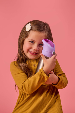 b.box Bidon Termiczny ze Słomką Stalowy 350ml Sugar Plum