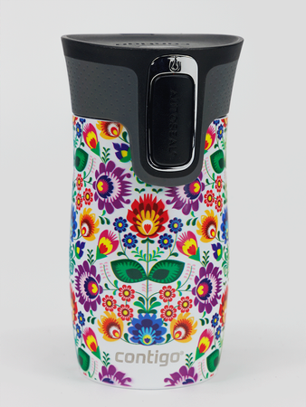 Contigo West Loop Mini - Kubek termiczny - 300ml - Folklor - Biały Metalik