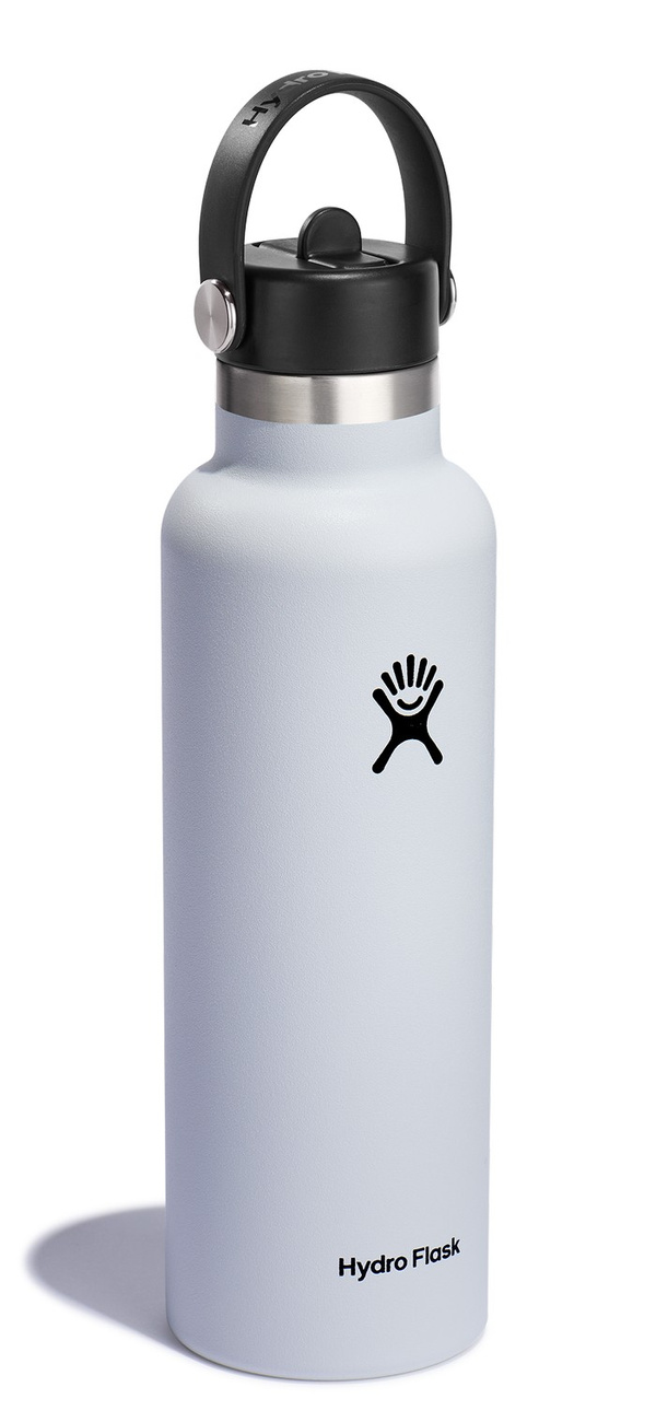 Hydro Flask Butelka 621ml Standard Mouth Flex Straw Cap White