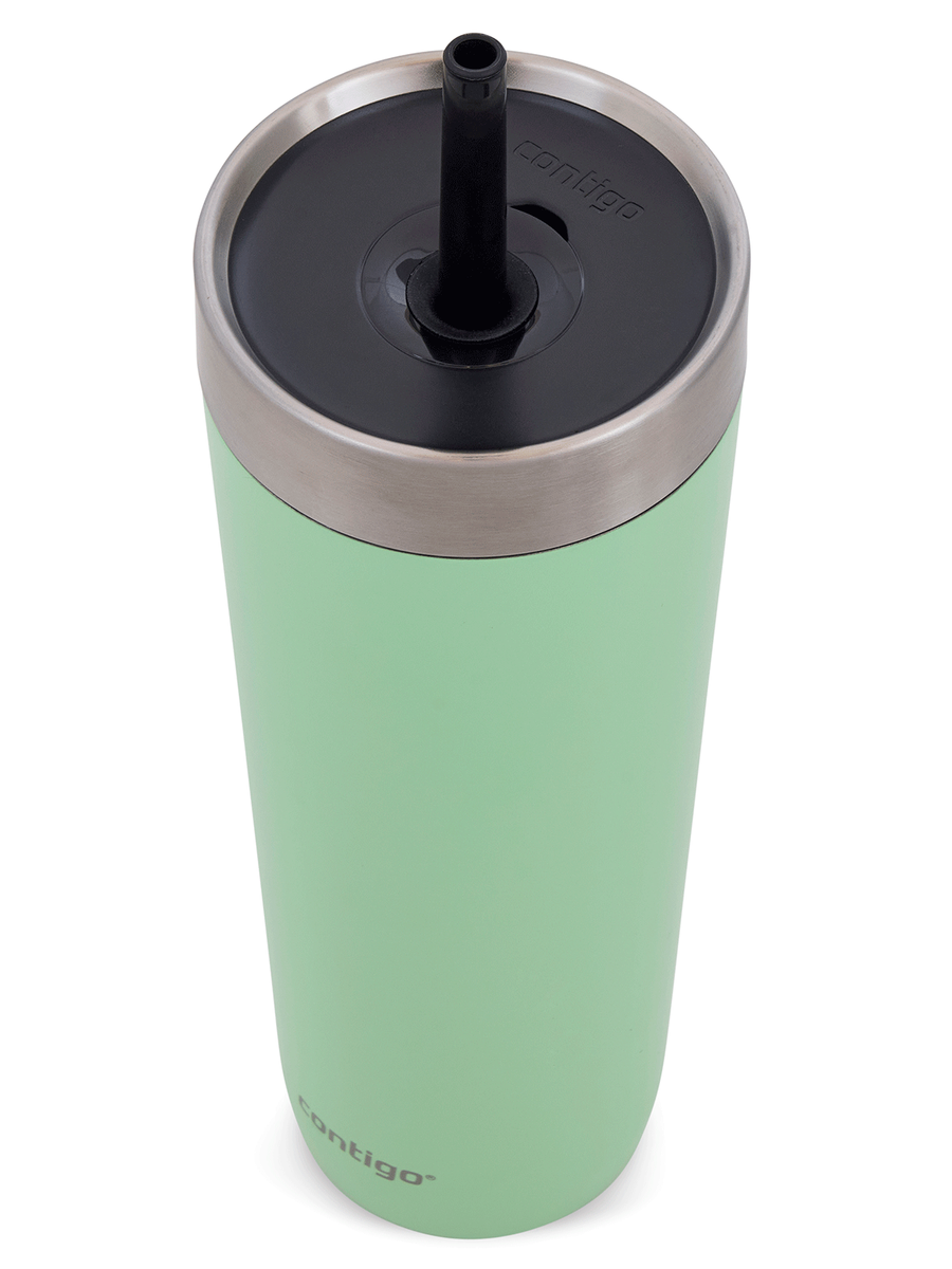 Contigo Luxe Tumbler - Kubek termiczny ze słomką z grawerem - 720ml - Cucumber