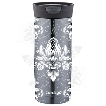 Contigo Huron - Kubek termiczny - 470ml - Arabeska White - Gunnmetal